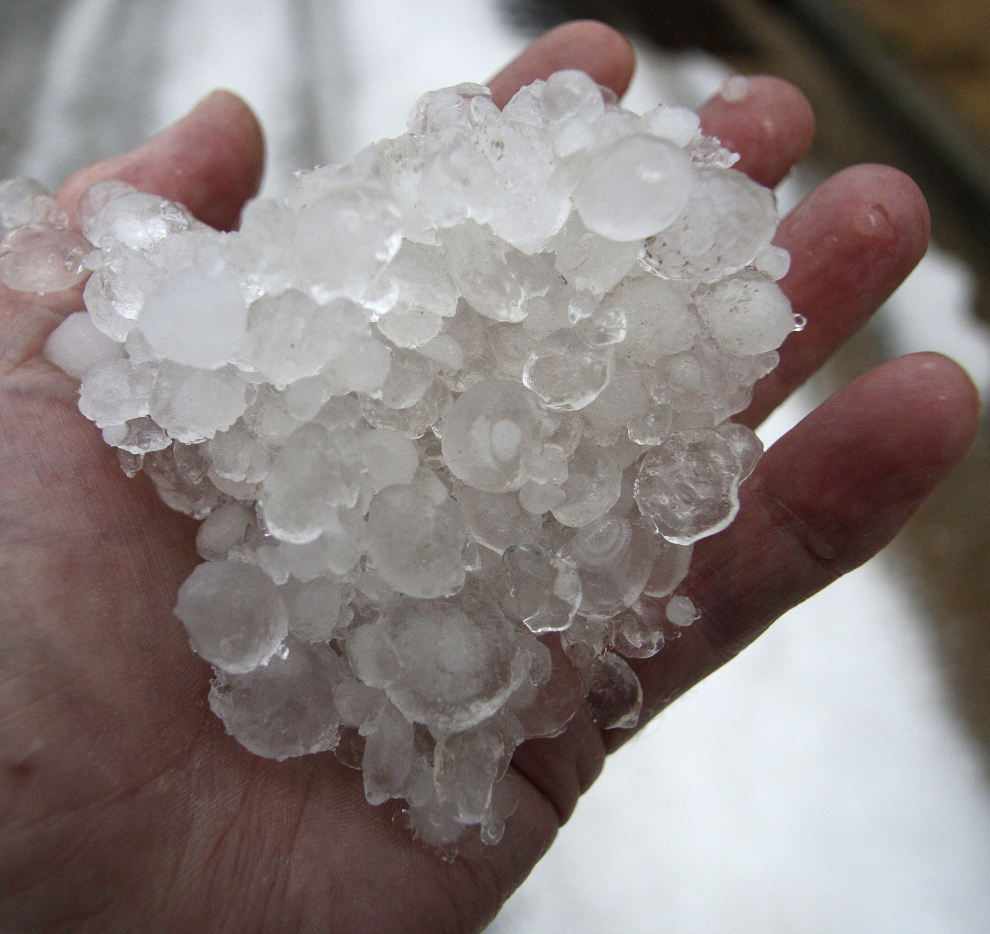 Foto Granizada en campo de Ágreda Granizada en campo de Ágreda