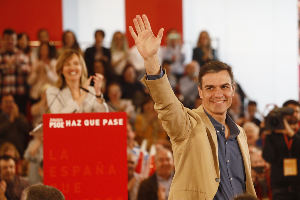 Acto De Precampa A De Pedro S Nchez En Zaragoza Im Genes