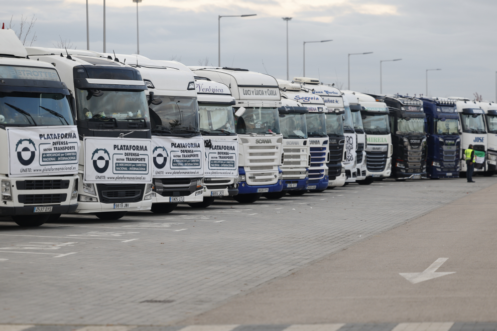 Fotos Los transportistas inician un paro indefinido en España