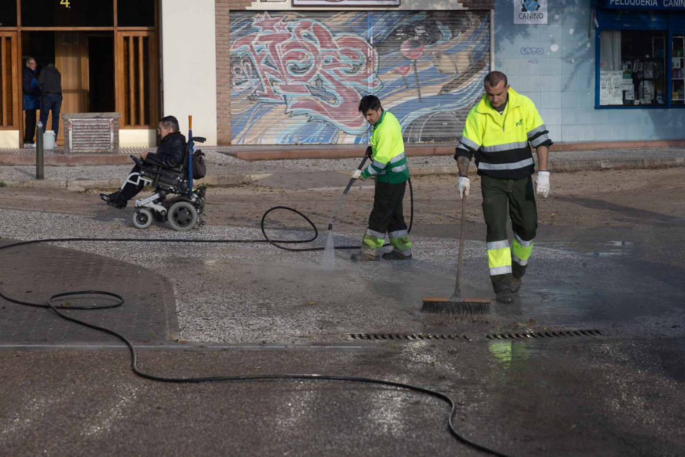 Fotos De La Visita De Natalia Chueca A Las Obras De Mejora Del Parque