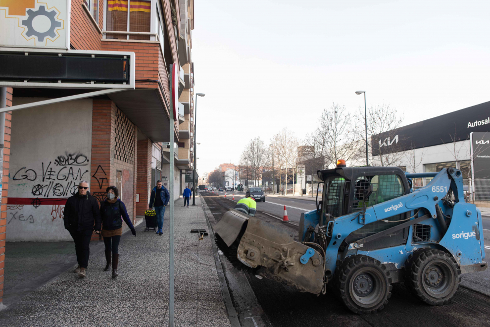 Fotos Del Inicio De La Operaci N Asfalto En Zaragoza Obras En La