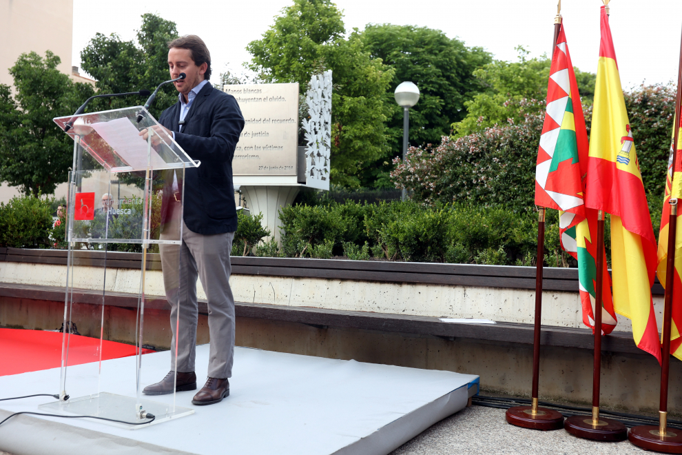 Homenaje a las víctimas del terrorismo en Huesca