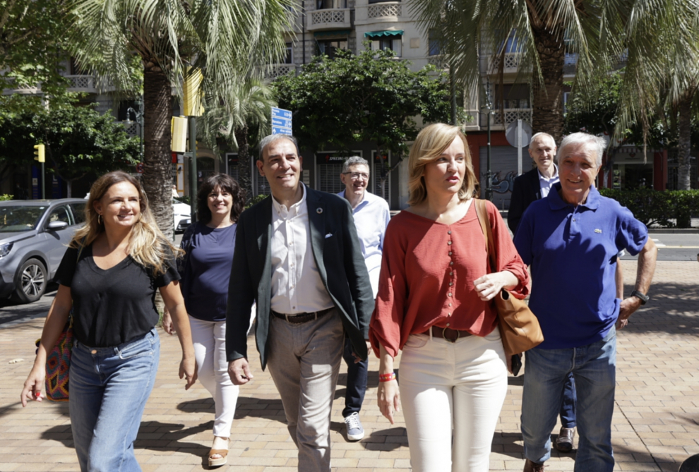 Fotos de Pilar Alegría en la reunión del Comité Electoral en PSOE