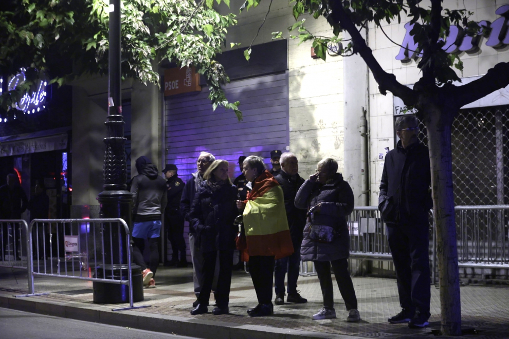 Fotos De La Protesta De Este Mi Rcoles Ante La Sede Del Psoe En Zaragoza