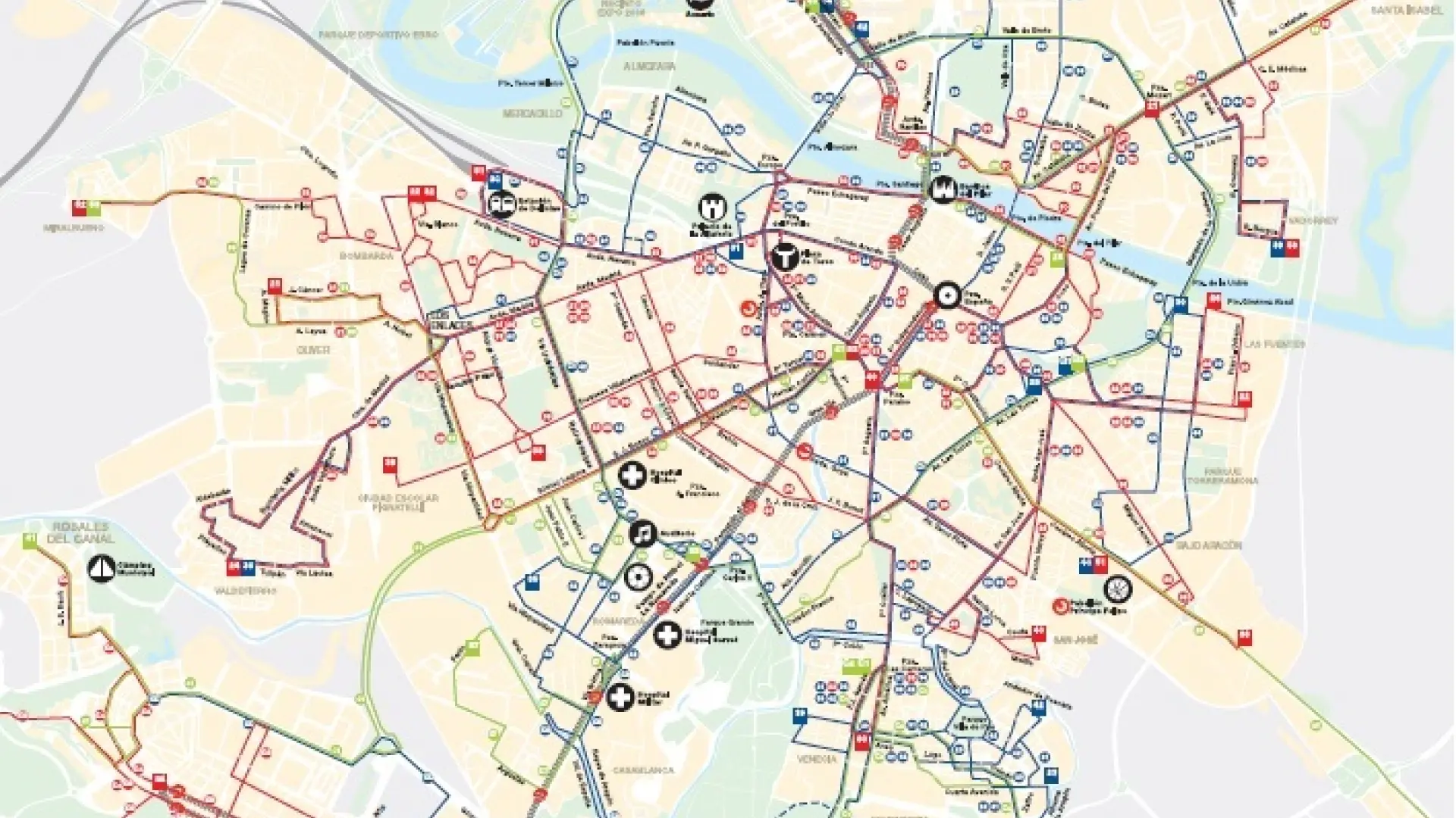 As Queda El Mapa De Autobuses Urbanos