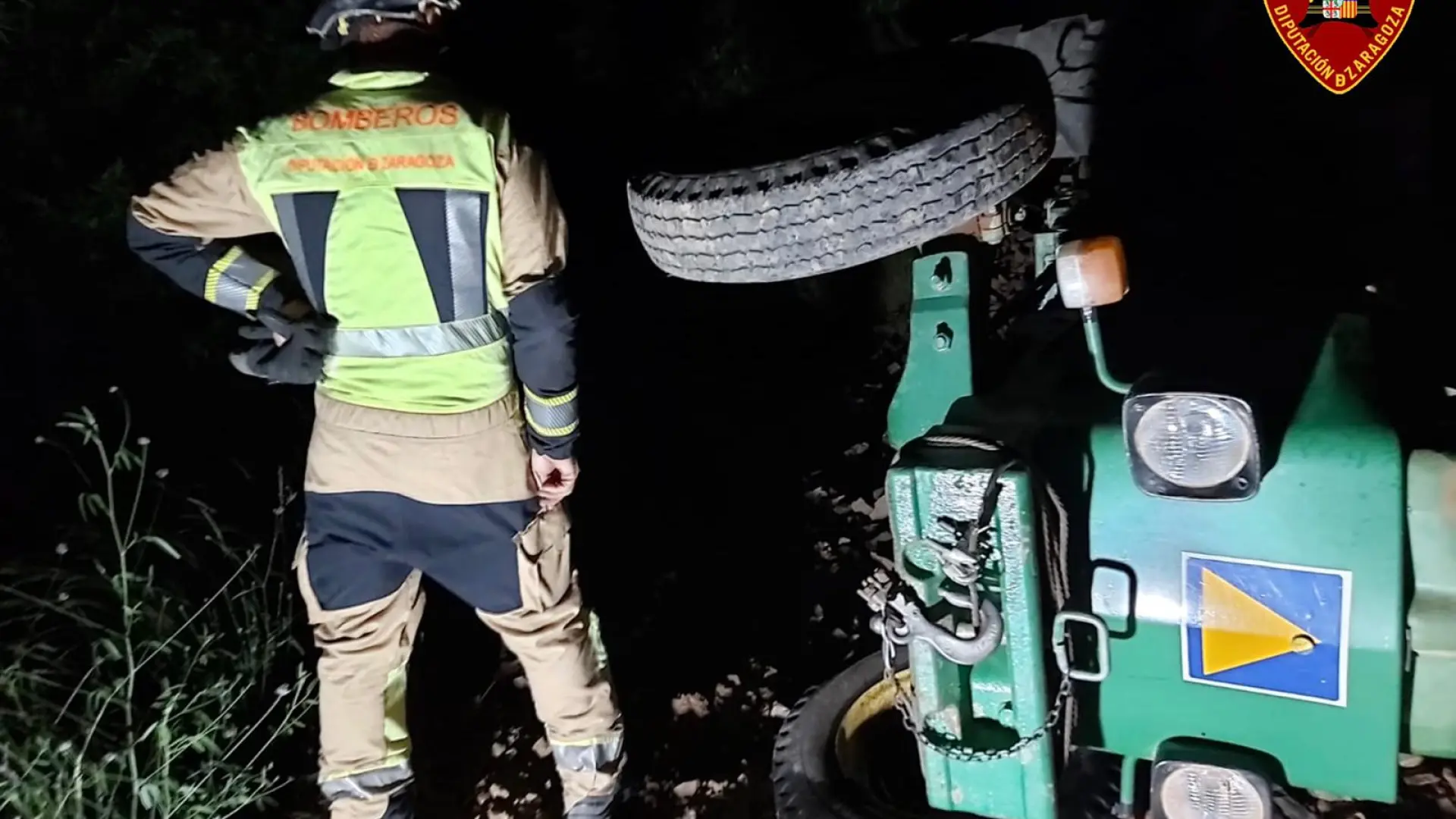 Muere un agricultor de 57 años al volcar con su tractor en Morata de Jalón