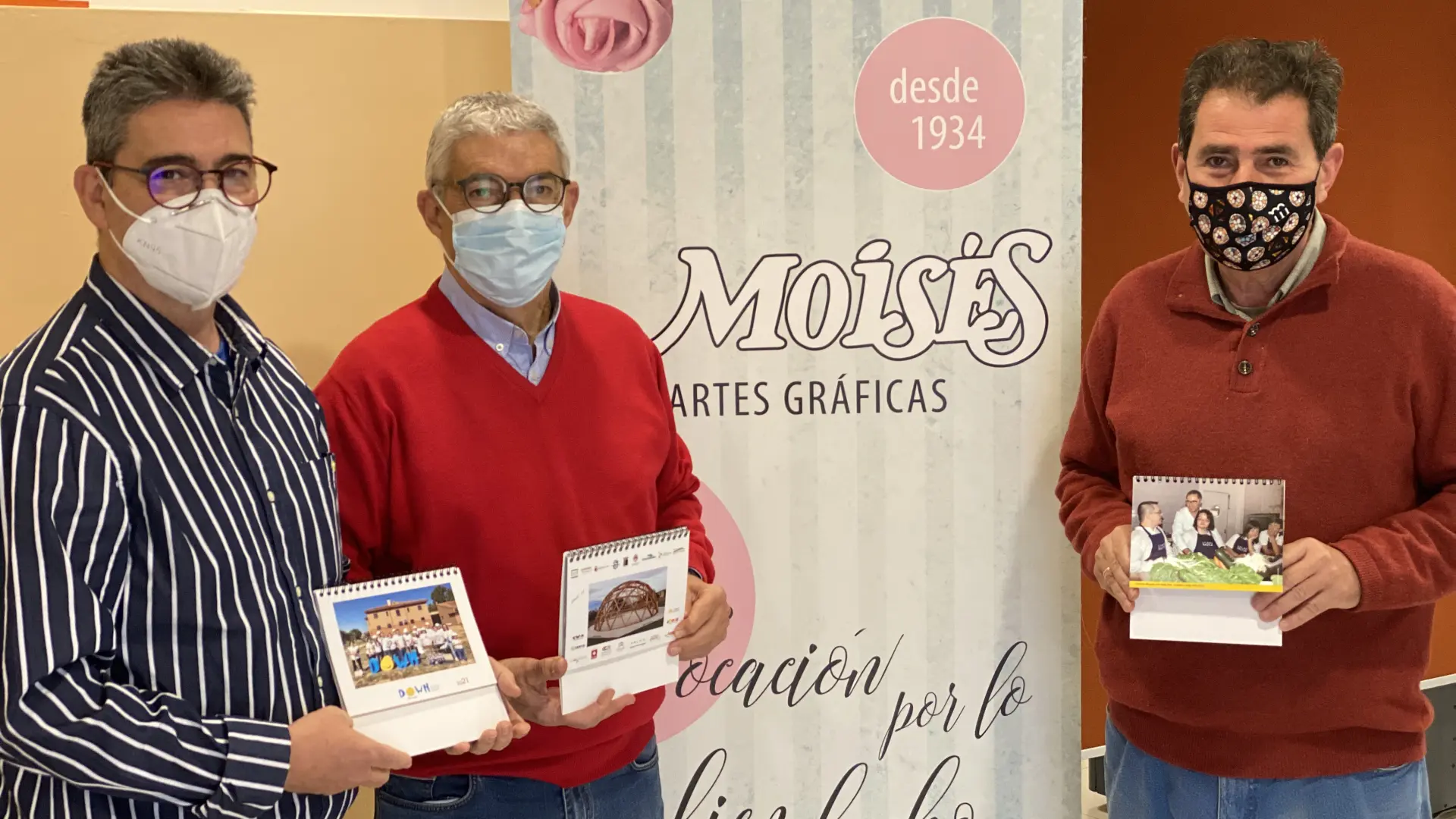 El calendario solidario de Down Huesca celebra diez años