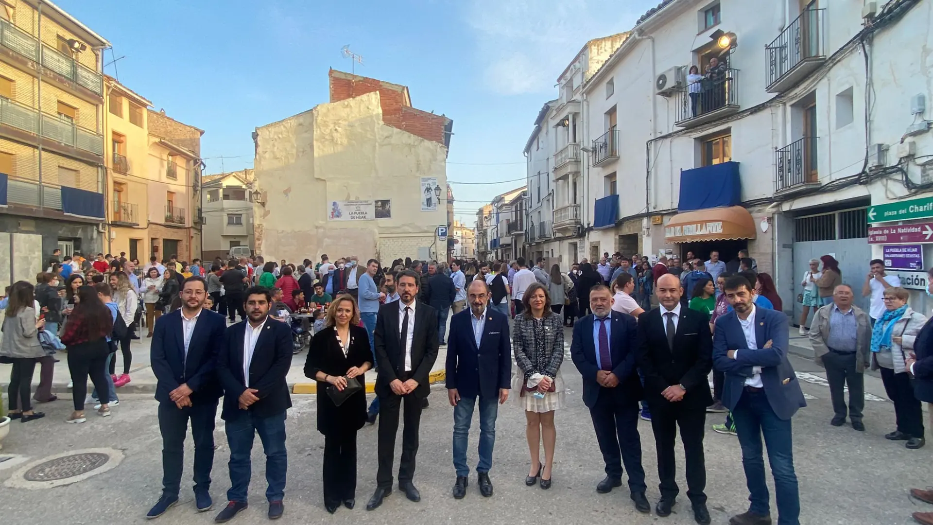 Lambán ensalza en La Puebla de Híjar el impacto emocional de la Ruta