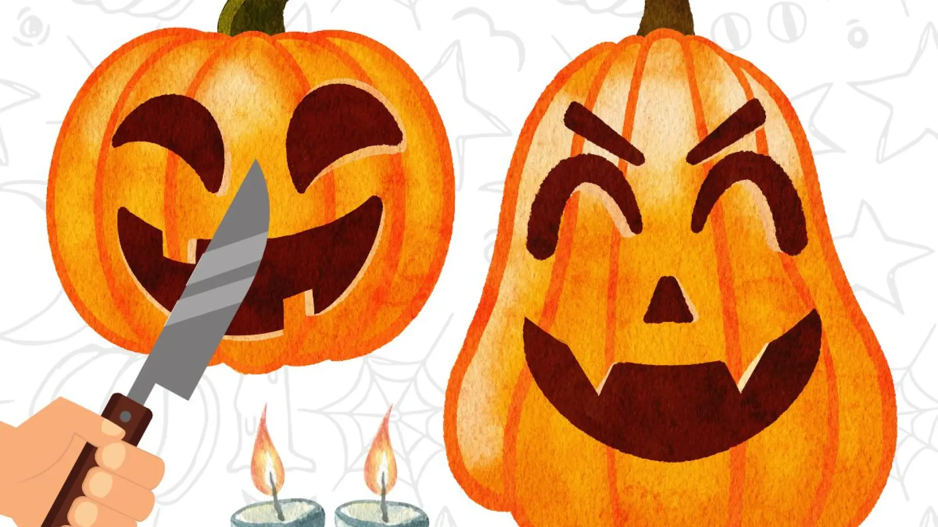 Cómo decorar calabazas para Halloween sin perder un dedo y sin que se