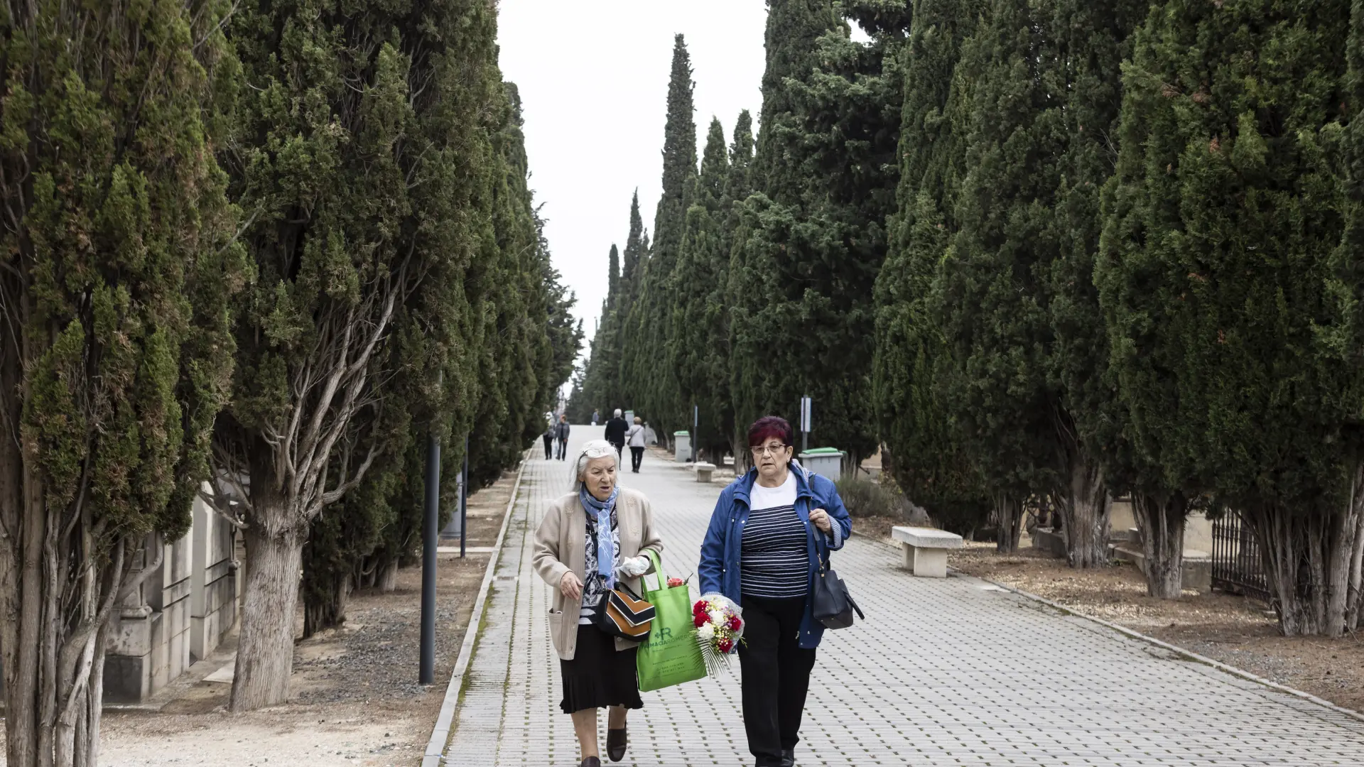 Un Total De Personas Visitan Este Lunes El Cementerio De Torrero