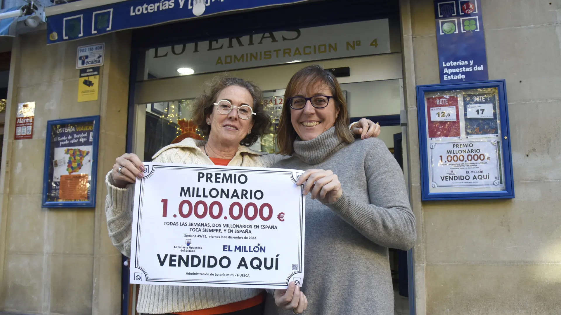 El sorteo de EuroMillones deja en Huesca un millón repartido entre 63