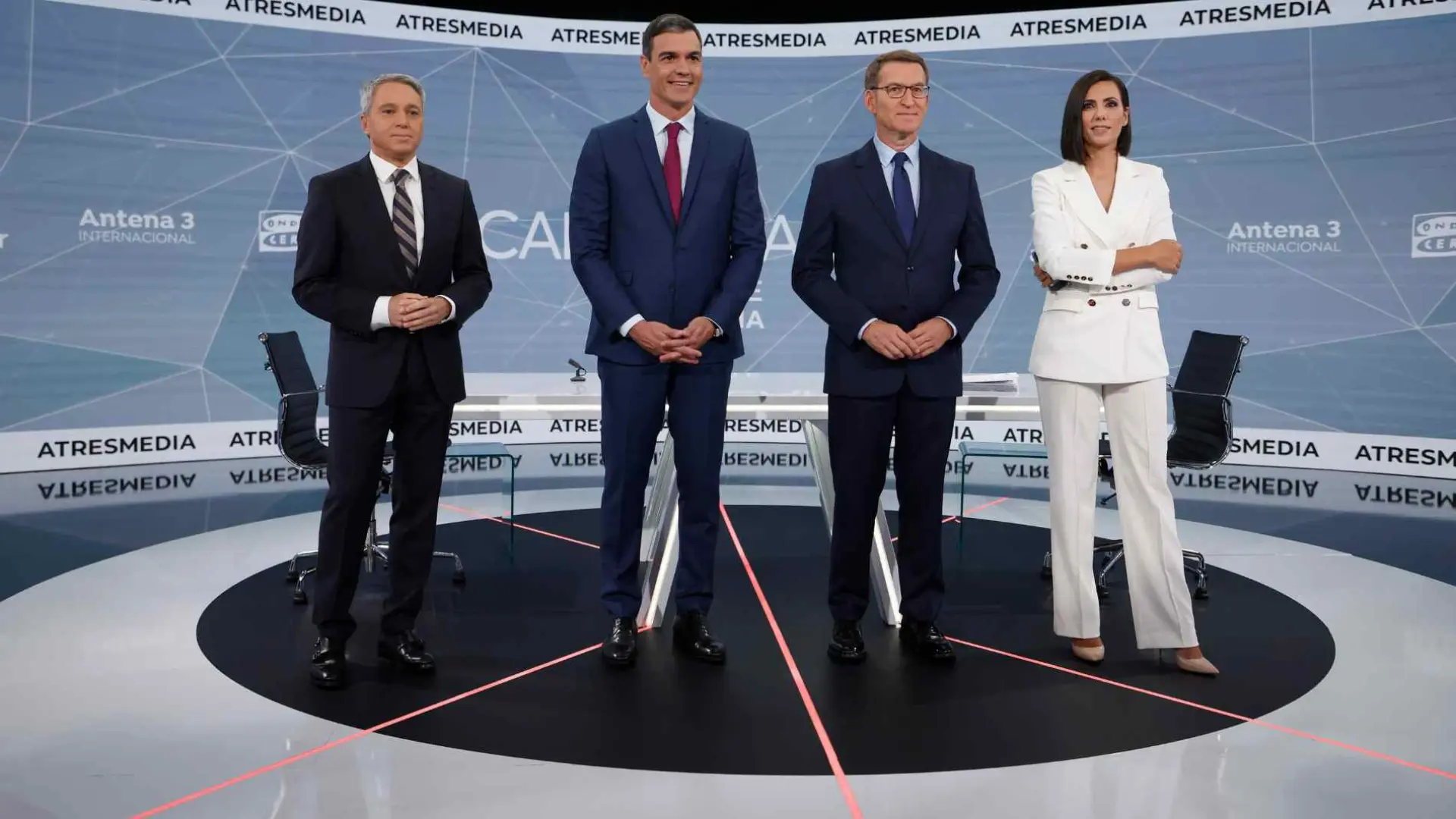 Cuánta gente vio el debate entre Sánchez y Feijóo en comparación a los