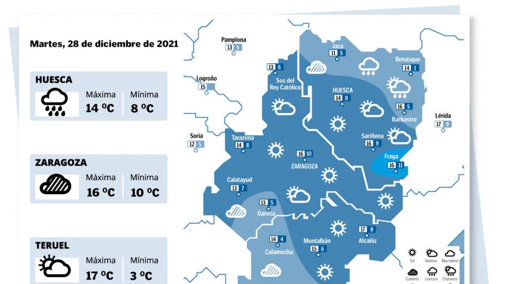 El tiempo en Zaragoza hoy inocentada o realidad Previsión del tiempo