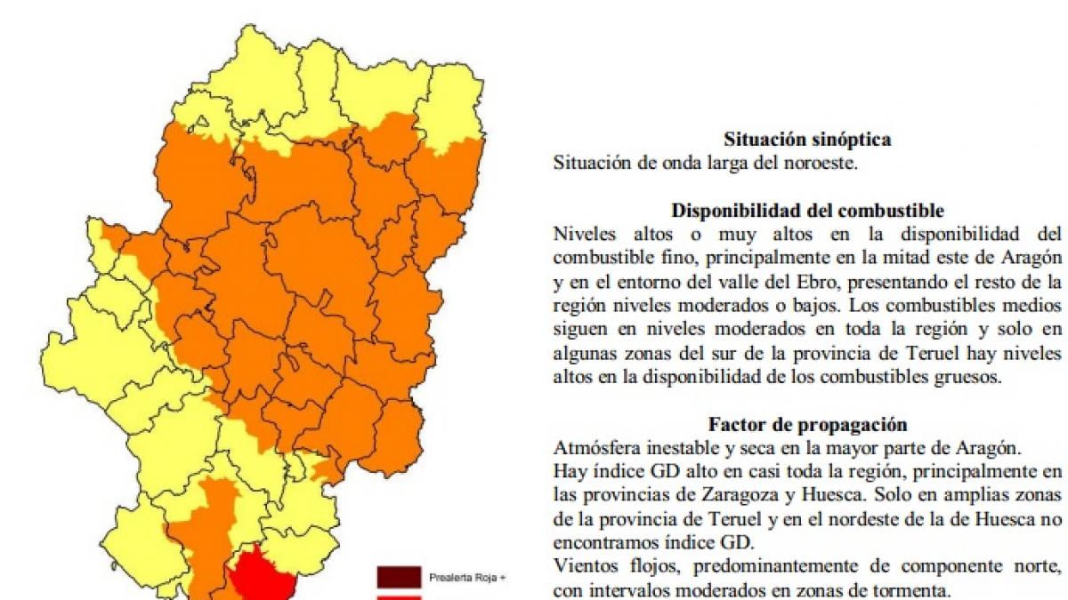 Prealerta roja por incendios en Gúdar Javalambre