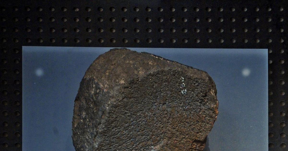 Patrimonio aragonés emigrado el meteorito más antiguo caído en