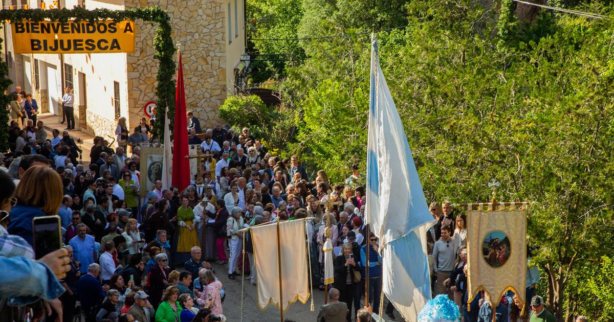 Fotos de la saca de la Virgen del Castillo de Bijuesca tras 27 años de