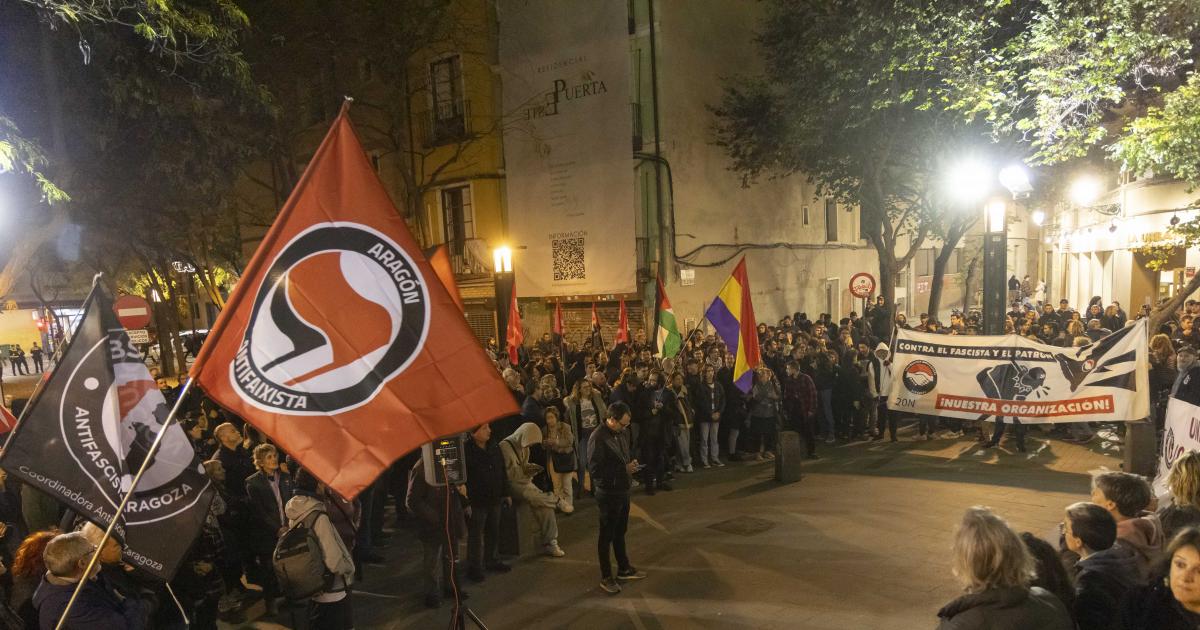 Manifestaci N Antifascista En Zaragoza Im Genes