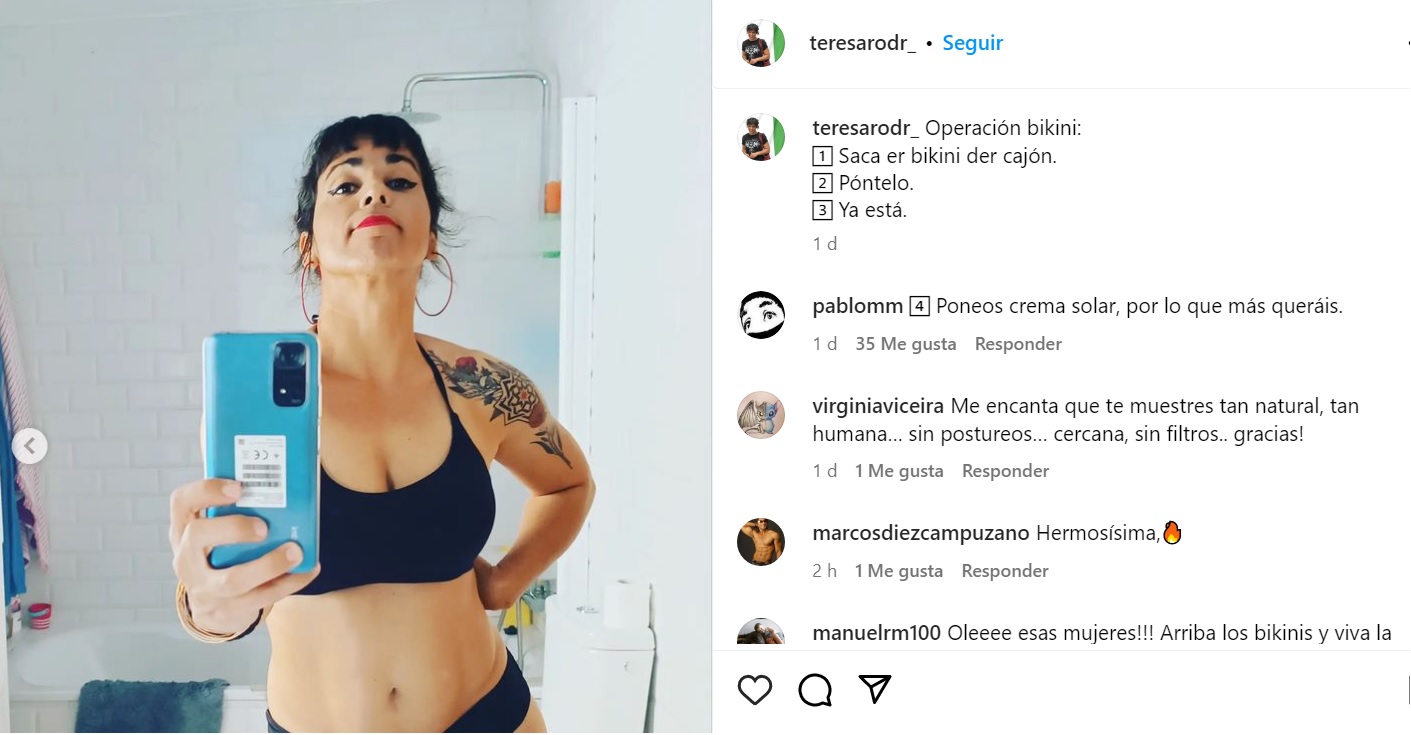 Los tres pasos para la operación bikini de la política Teresa Rodríguez