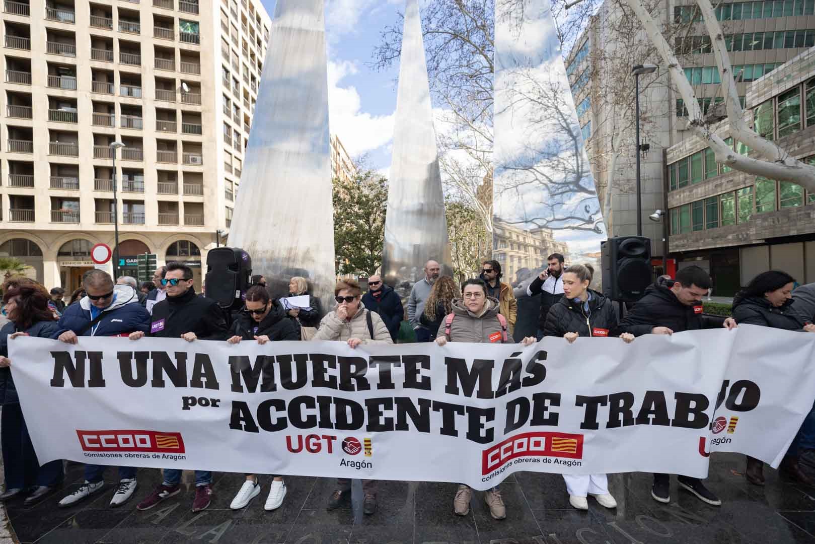 Protesta Sindical En Zaragoza Los Responsables De Los Accidentes