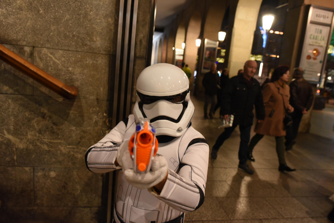 Estreno de la nueva película de Star Wars en Zaragoza.