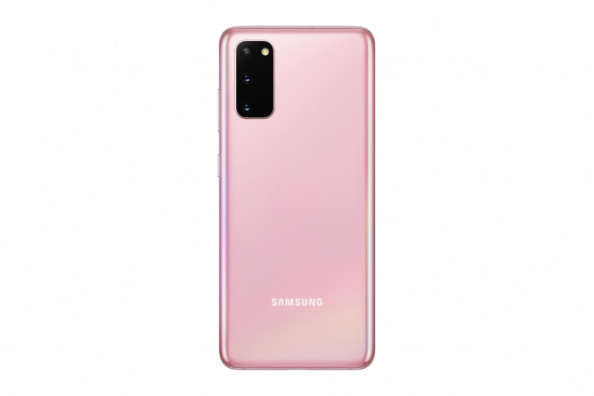 El S20 es manejable con una mano y está disponible en color rosa.