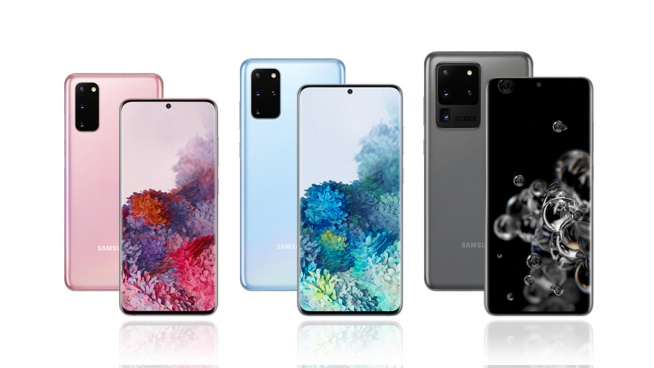 La familia Galaxy S20 va creciendo en pulgadas, número de cámaras y precio.