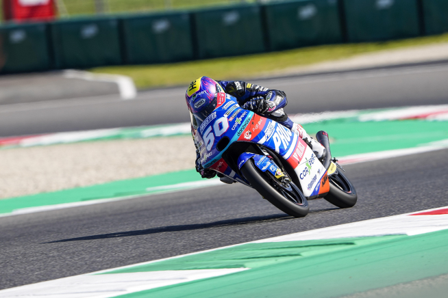 El piloto Jason Dupasquier durante una carrera.