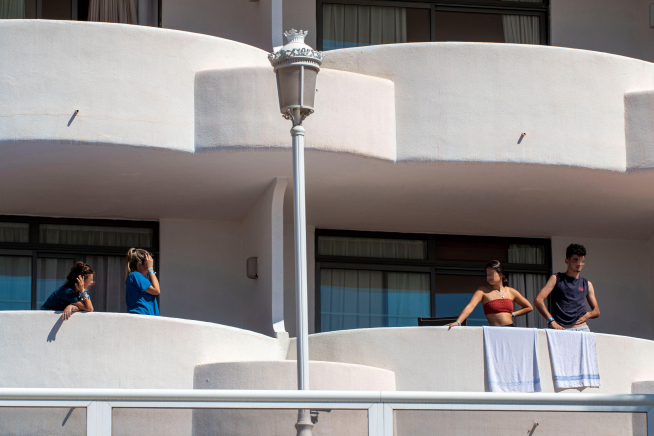 Uno de los hoteles de Mallorca donde se encuentran aislados jóvenes que han dado positivo