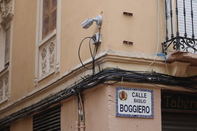 Cámara de vigilancia en la calle Boggiero.