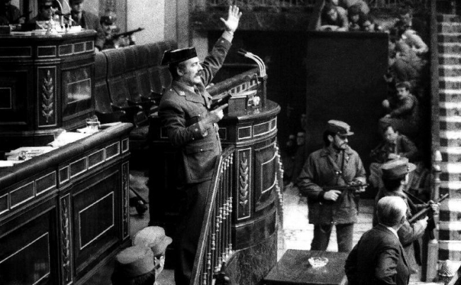El teniente coronel Tejero, en una imagen histórica.