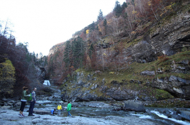 Cascadas en el Parque Nacional de Ordesa y Monte Perdido.