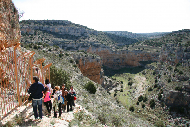Barranco de la Hoz Seca, en Jaraba.
