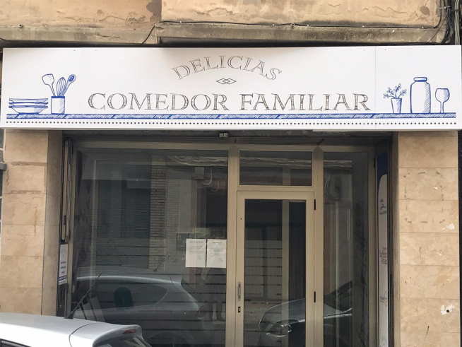 Fachada del Comedor Familiar Delicias