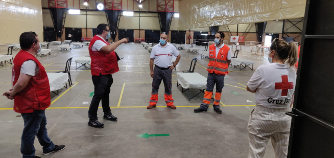 Estreno del albergue para temporeros sin techo de Fraga