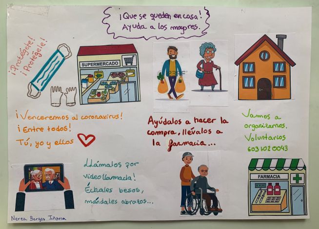 Dibujo de un alumno del colegio Liceo Europa.