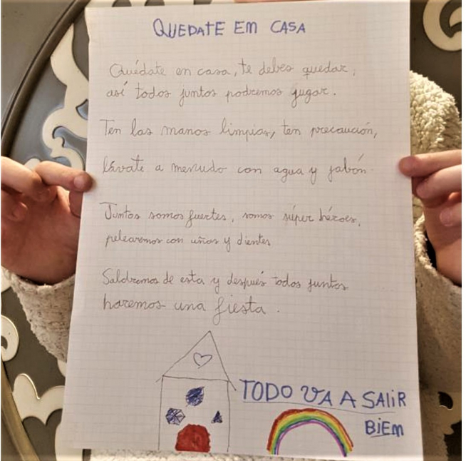 Poema de Martina Utrilla, de tercero de primaria.