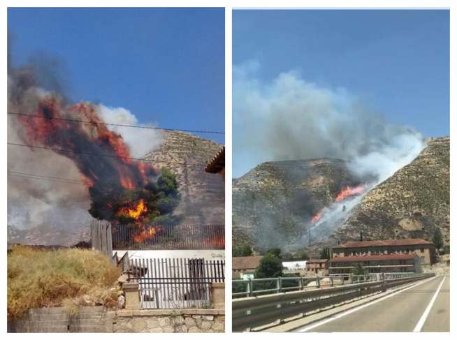 Imágenes del incendio