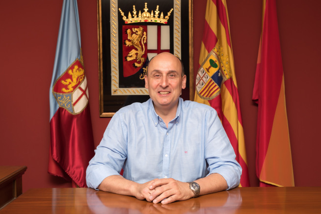 Vicente Royo Martínez, en el ayuntamiento de El Burgo de Ebro.