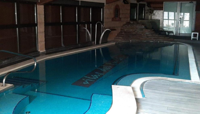 Foto de archivo de las instalaciones del balneario de Vilas del Turbón durante el estado de alarma