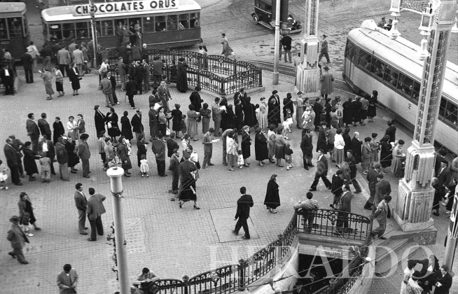 El andén de Independencia. (Años 50)