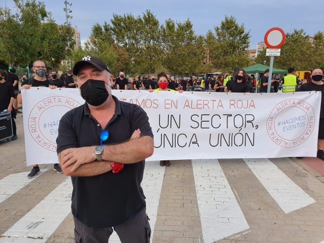 Alerta Roja: Los gremios del espectáculo lanza un SOS silencioso en Zaragoza