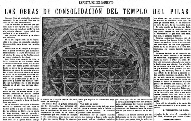 Las obras del Pilar
