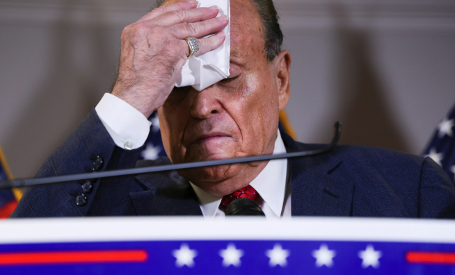 Trump campaign representatives hold news conference on 2020 U.S. presidential election results in Washington