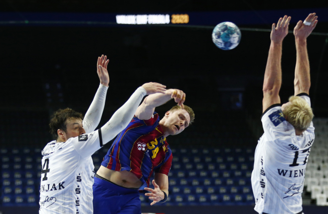 Final de la Liga de Campeones de balonmano entre el Kiel, campeón del torneo, y el FC Barcelona