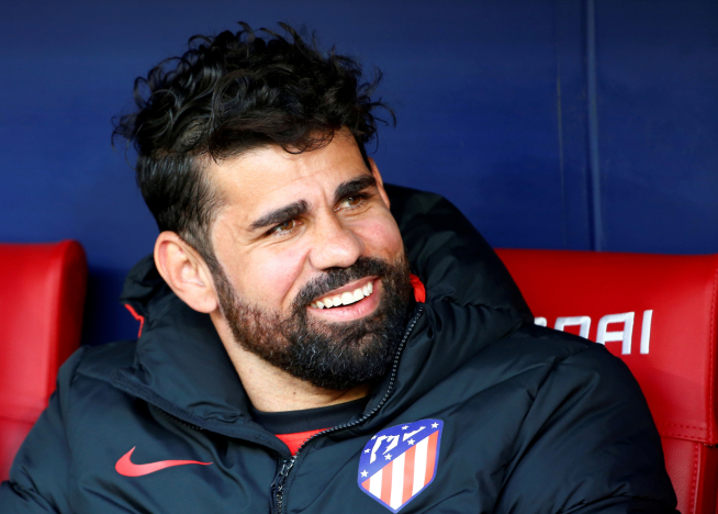 Diego Costa en el partido Atletico Madrid-Sevilla