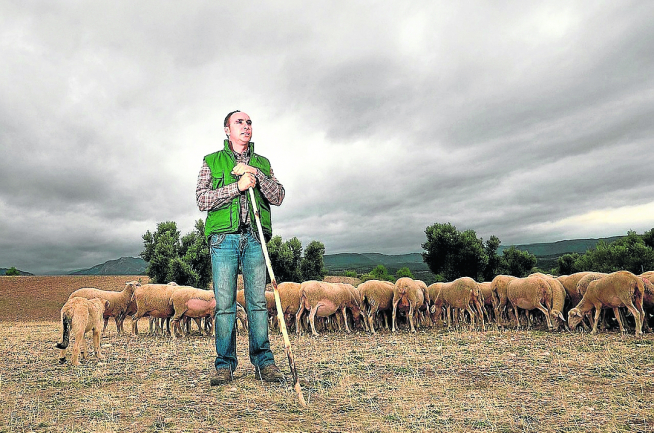 Alberto Riba, ganadero de la comarca turolense del Matarraña, defensor del pastoreo.