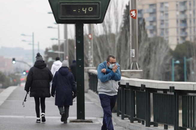 Frío en Zaragoza
