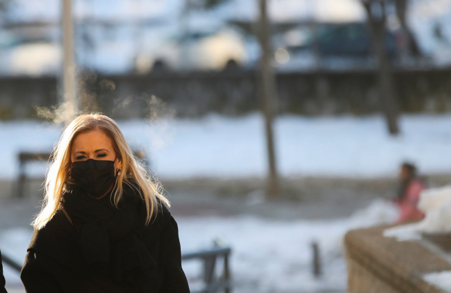 Cristina Cifuentes a su llegada a los tribunales