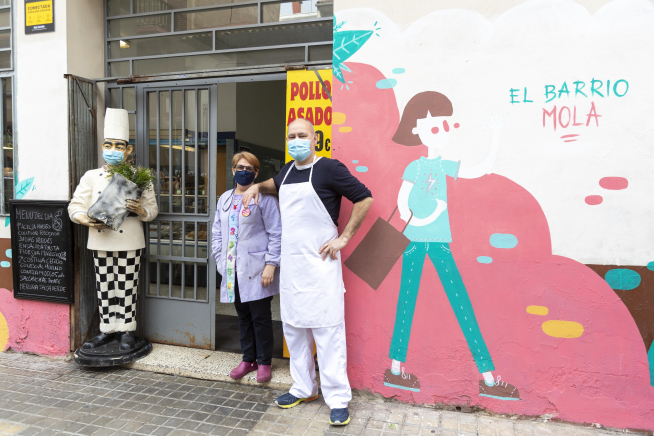 Begoña Lores y Jesús Sancho, encantados con la iniciativa.