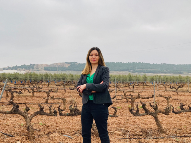 Virginia Gálvez, presidenta de la cooperativa de Fuendejalón.